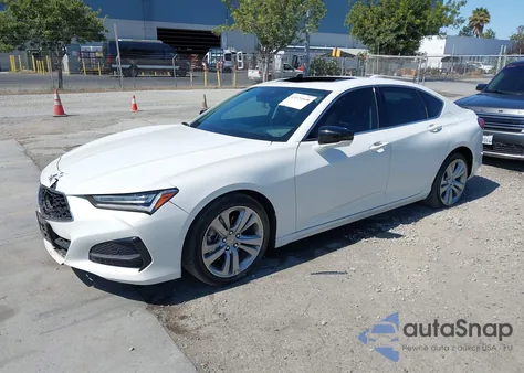 2021 Acura Tlx Technology Package из США, поврежденный, VIN 19UUB6F45MA007875